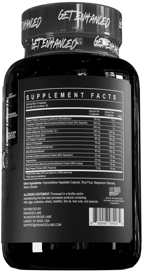 Enhanced Labs Black Ox High Potency 240 Caps|Test Booster|Bodyandfitness.com