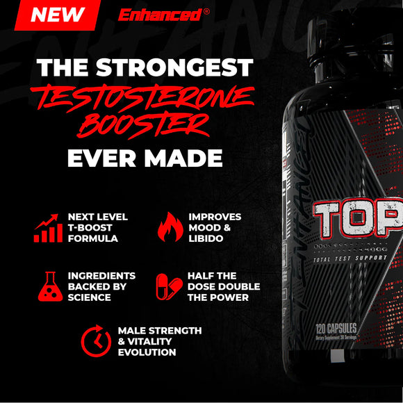 Enhanced Labs Top T 120 Capsules|Test Booster|Bodyandfitness.com