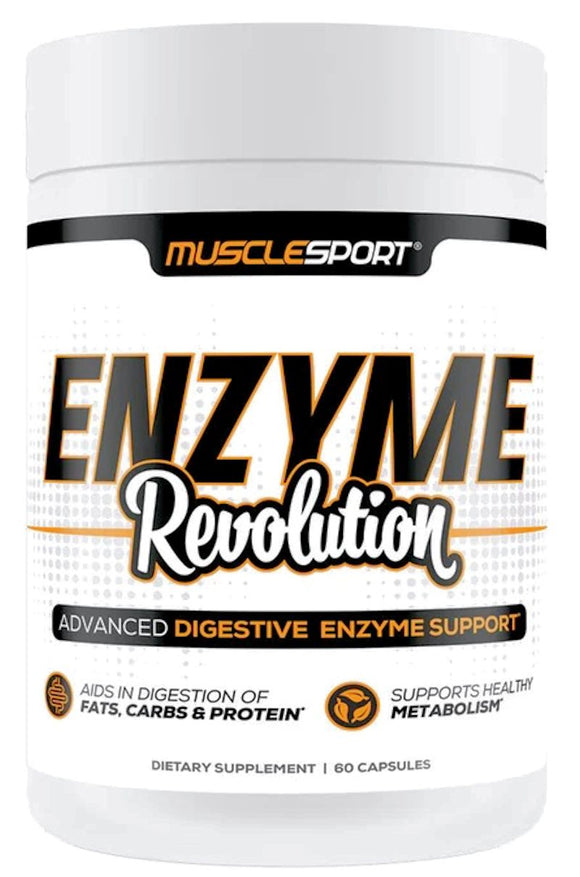 MuscleSport Enzyme Revolution Advanced Digestive Enzyme Support|Digestion|Bodyandfitness.com