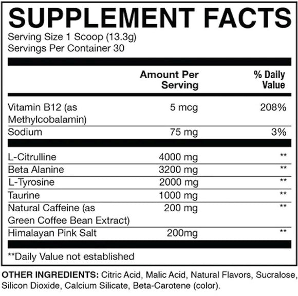 Raw Nutrition Essential Pre-Workout|Pre workout|Bodyandfitness.com