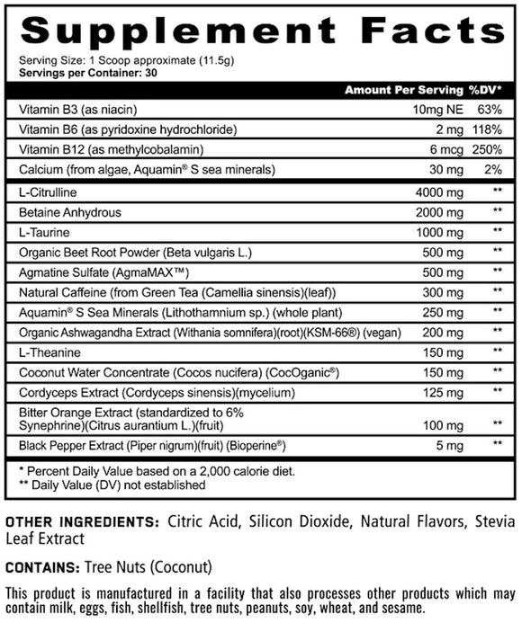 Panda Supps Fierce Natural Pre-Workout 30 servings|Pre-Workout|Bodyandfitness.com