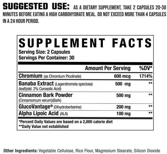 Axe & Sledge GDA+ Glucose Disposal Agent 60 Capsules|Sugar Control|Bodyandfitness.com