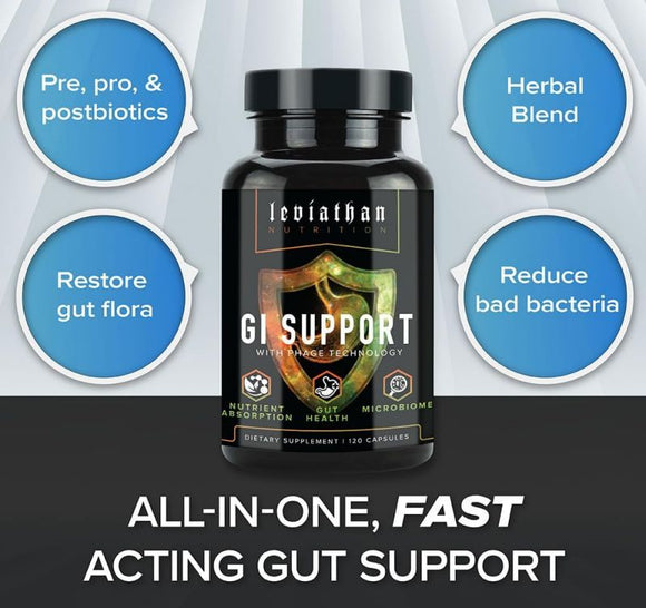 Leviathan Nutrition GI Support | Promotes Healthy Gut Health & Gut Bacteria
