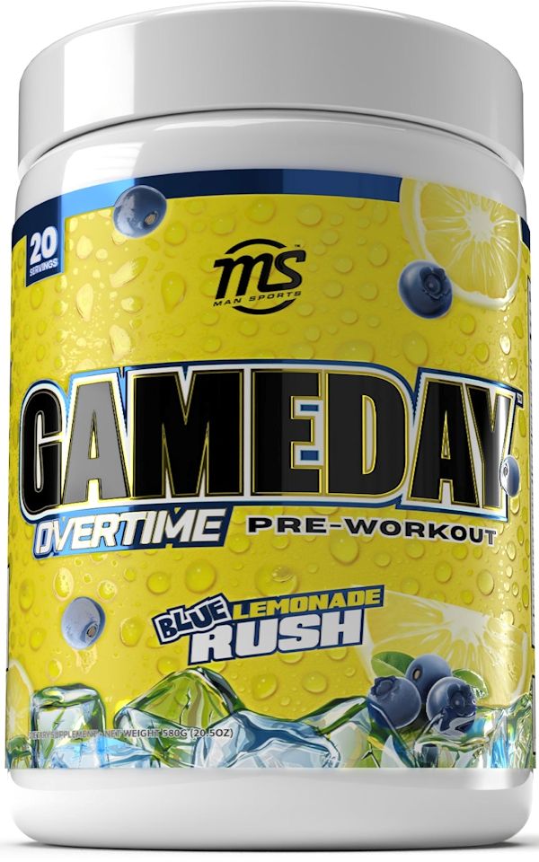 Man Sports Game Day Overtime pre-workout