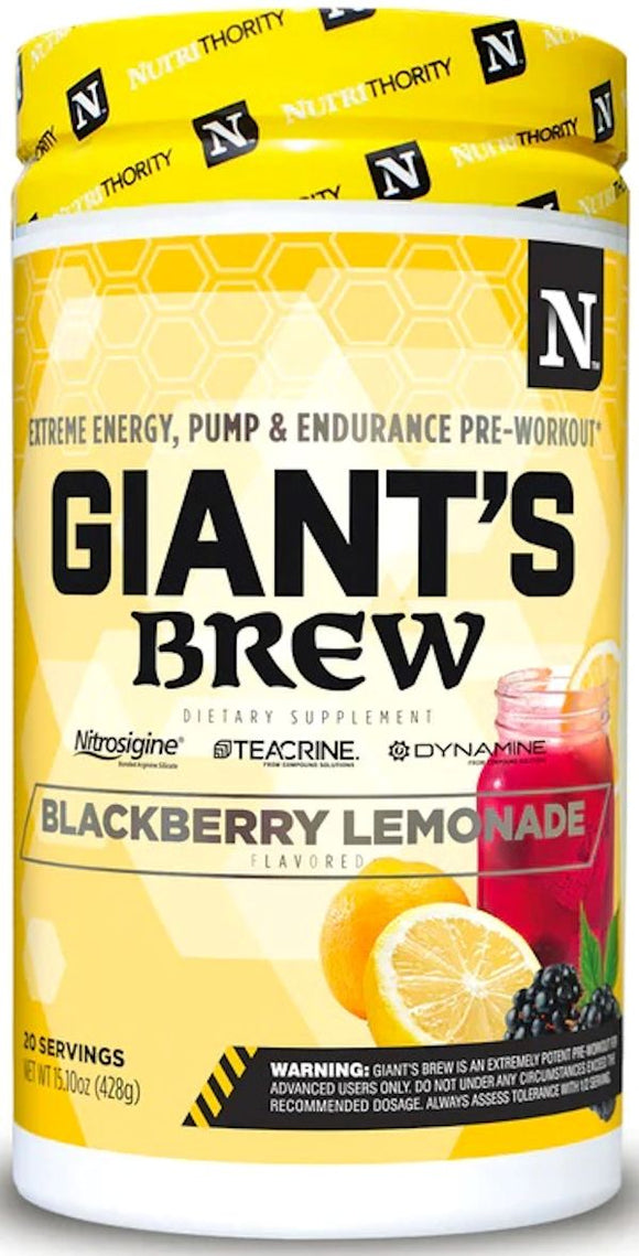 Nutrithority Gaint's Brew Intense Pre-Workout|Pre Workout|Bodyandfitness.com