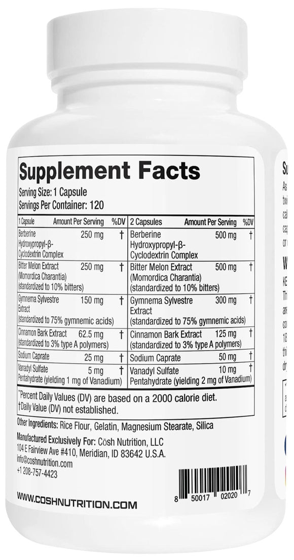 Gorilla Mind Glucose Disposal Agent 120 Capsules|Sugar Control|Bodyandfitness.com