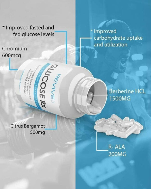 Revive Glucose Support 180 Veg Capsules|Sugar Control|Bodyandfitness.com