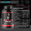 Gorilla Mind, Advanced Nootropic Formula, 150 Capsules|Memory|Bodyandfitness.com