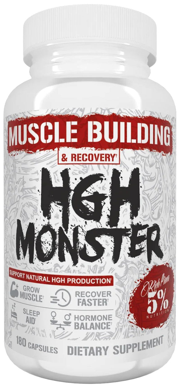 5% Nutrition, HGH Monster, Muscle Building, & Recovery, 180 Capsules