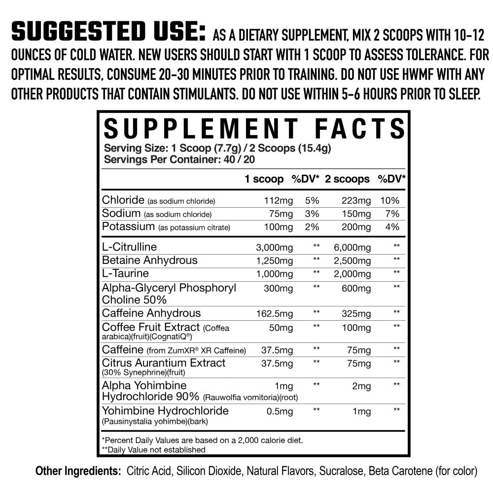 Axe & Sledge HWMF High-Stim fact
