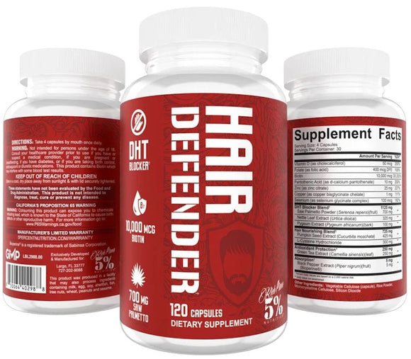 5% Nutrition Hair Defender Hair & Scalp Nutrient Support|Hair Vitamins|Bodyandfitness.com