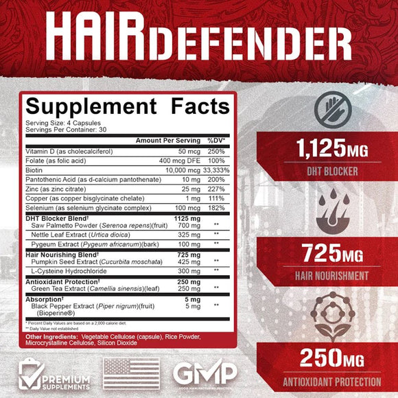 5% Nutrition Hair Defender Hair & Scalp Nutrient Support|Hair Vitamins|Bodyandfitness.com