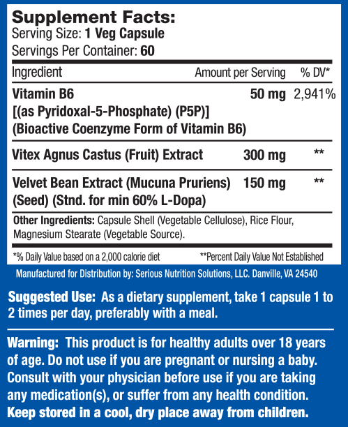 Serious Nutrition Solutions SNS Inhibit-P 60 caps|Stress|Bodyandfitness.com
