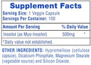 Hi-Tech Pharma Inositol Mood Support 100 Veggie Capsules-2