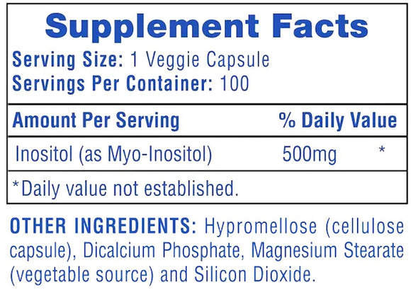 Hi-Tech Pharma Inositol Mood Support 100 Veggie Capsules