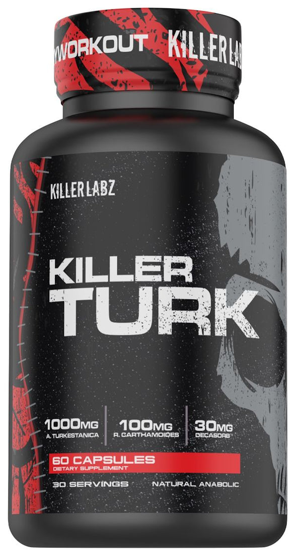 Killer Labz Killer Turk Natural Muscle Builder 60 Capsules|Muscle Builder|Bodyandfitness.com
