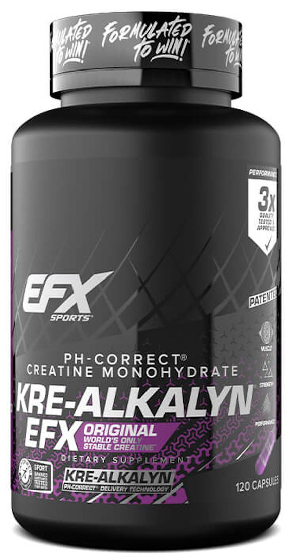 EFX Sports Kre-Alkalyn 120 caps|Creatine|Bodyandfitness.com
