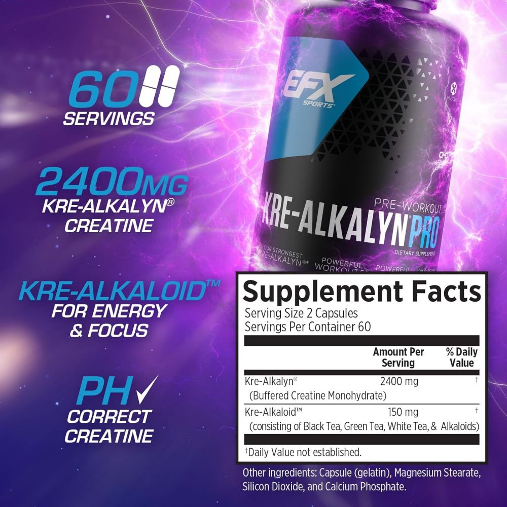 EFX Sports Kre-Alkalyn Pro Caps fact