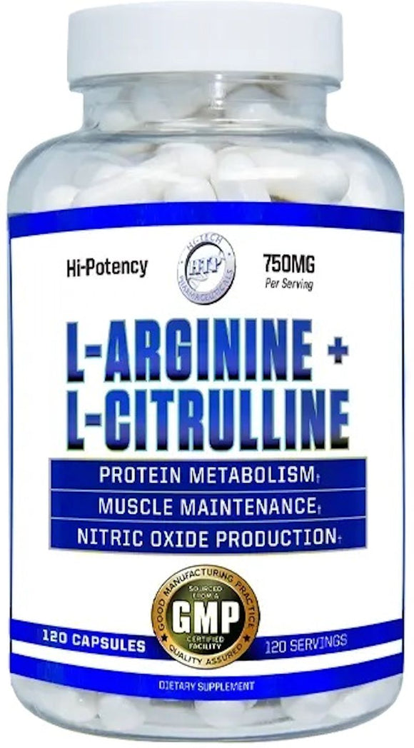 Hi-Tech Pharma L-Arginine + L-Citrulline 120 Capsules