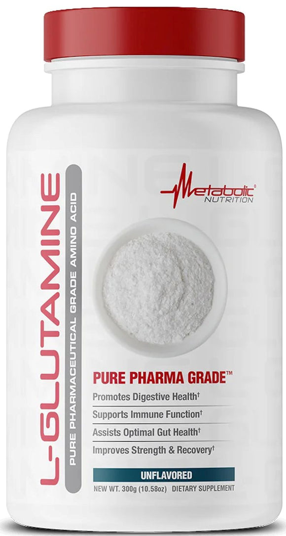 Metabolic Nutrition L-Glutamine 300gms|Glutamine|Bodyandfitness.com