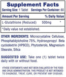 Hi-Tech Pharma L-Glutathione Advanced Antioxidant 500mg 60 Tabs-2