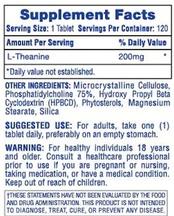 Hi-Tech Pharmaceuticals L-Theanine 200mg|Stress|Bodyandfitness.com