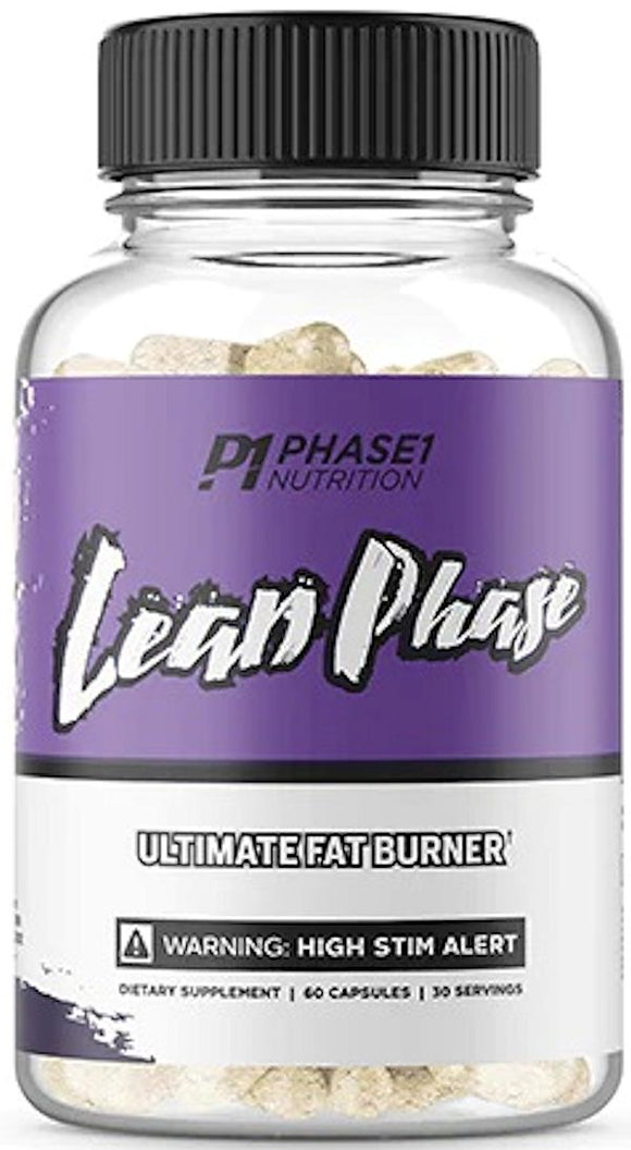 Phase 1 Nutrition Lean Phase Fat Burner 60 Capsules|Fat Burner|Bodyandfitness.com