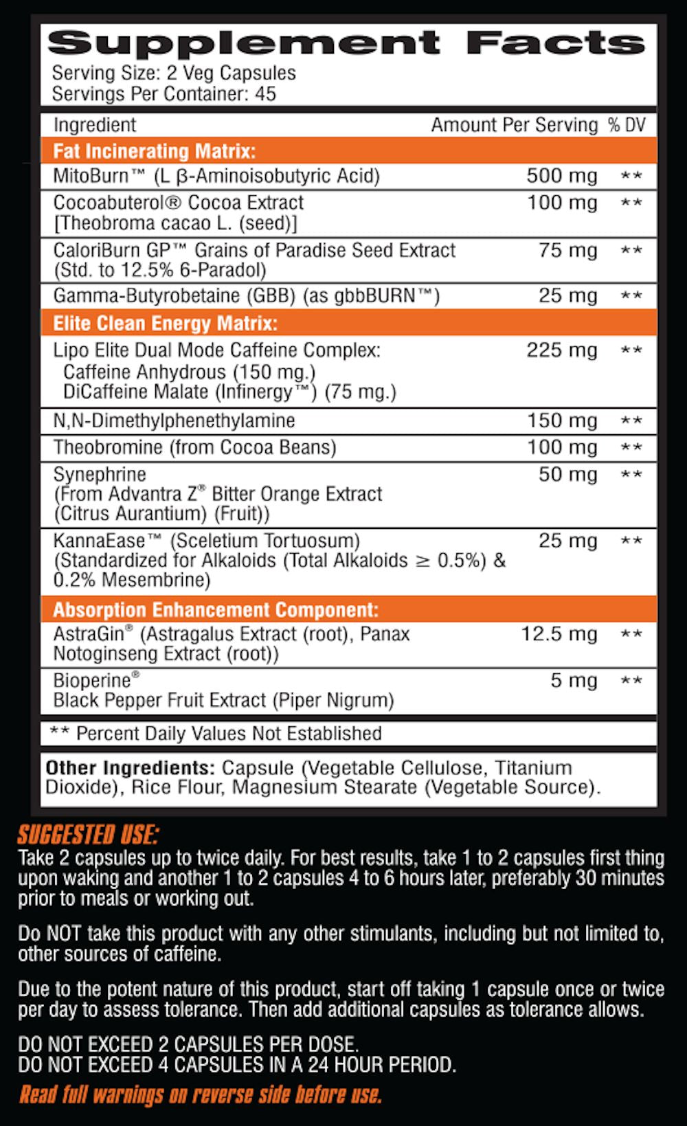 Competitive Edge Labs Lipo Elite Fat Burner 90 Veg Capsules|Appetite Control|Bodyandfitness.com