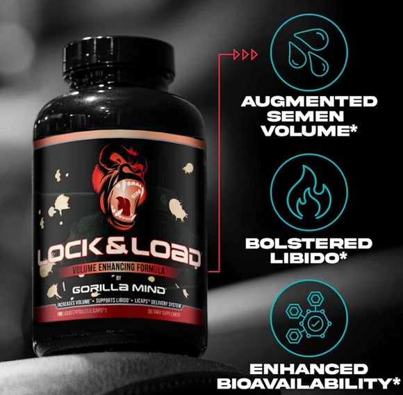 Gorilla Mind Lock & Load 180 Capsules|Men's Health|Bodyandfitness.com