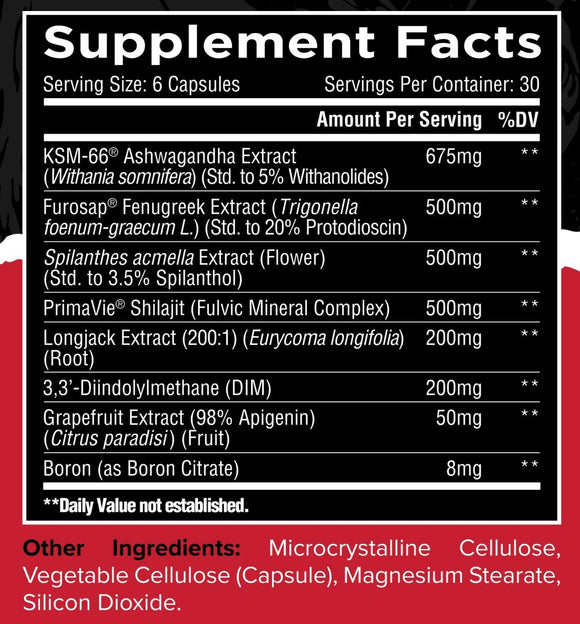 Unmatched Longevity Test 180 Caps|Test Booster|Bodyandfitness.com