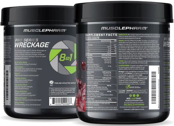 MusclePharm Wreckage 20 Servings||Bodyandfitness.com