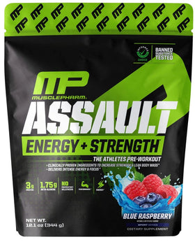 MusclePharm, Assault Energy + Strength 30 servings|Pre Workout|Bodyandfitness.com