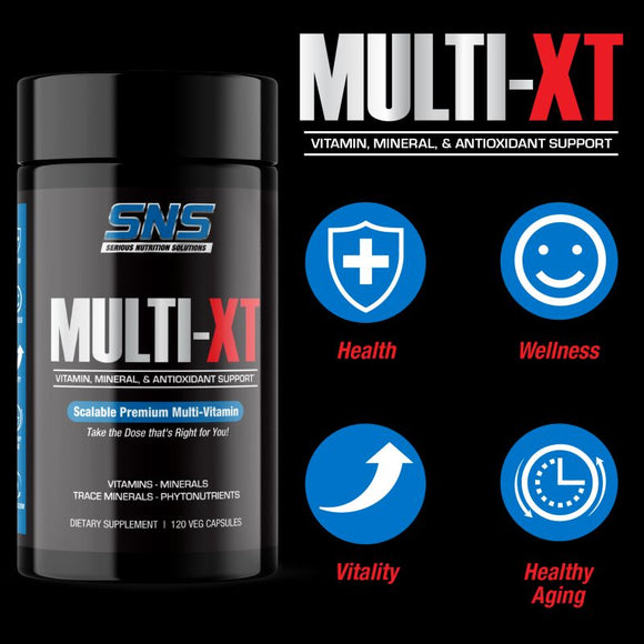 SNS Serious Nutrition Solutions Multi XT 120 Veg Capsules|Multi Vitamin|Bodyandfitness.com