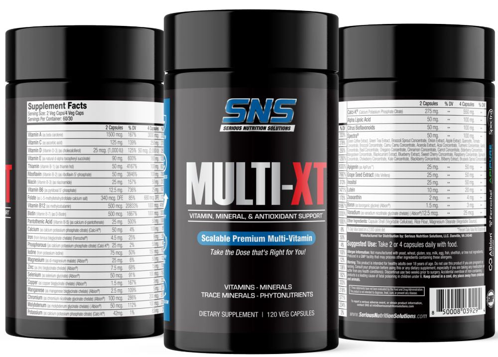 SNS Serious Nutrition Solutions Multi XT 120 Veg Capsules| Bodyandfitness.com