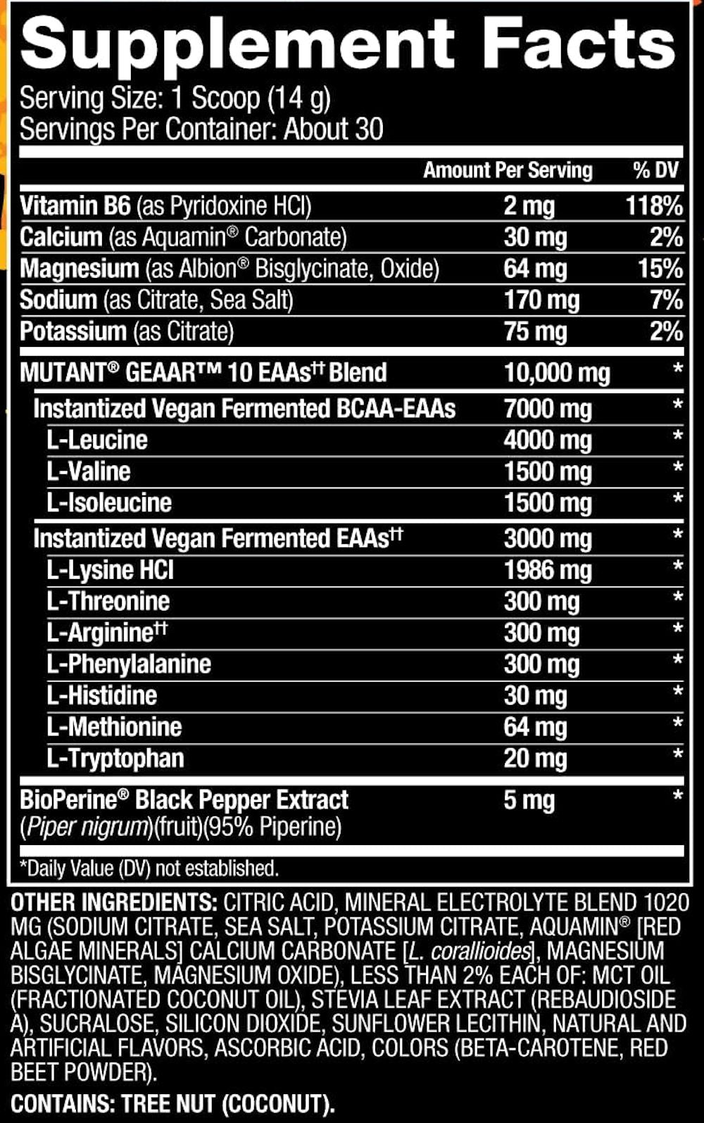 Mutant Nutrition Geaar | Best BCAA fact