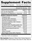Metabolic Nutrition MetaTest 240 Capsules|Test Booster|Bodyandfitness.com