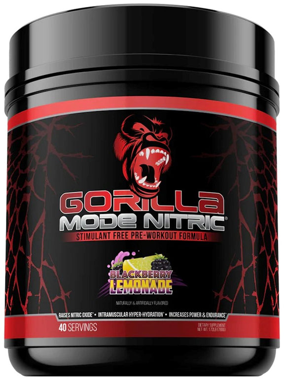 Gorilla Mind Gorilla Mode Nitric 40 Servings|Pre-Workout|Bodyandfitness.com