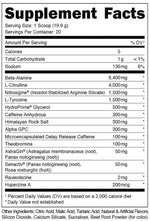 DAS Labs Mother Bucker Pre-Workout fact