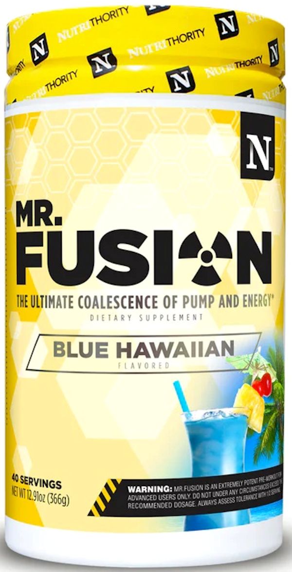 Nutrithority Mr. Fusion Pre-Workout blue