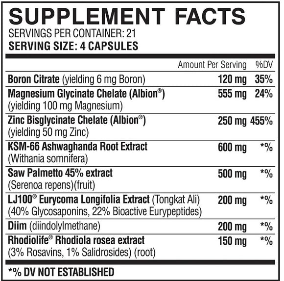 Myogenix Hardcore Test 84 Capsules|test booster|Bodyandfitness.com
