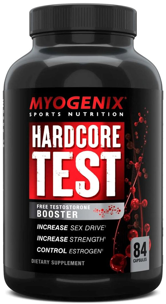 Myogenix Hardcore Test 84 Capsules|test booster|Bodyandfitness.com