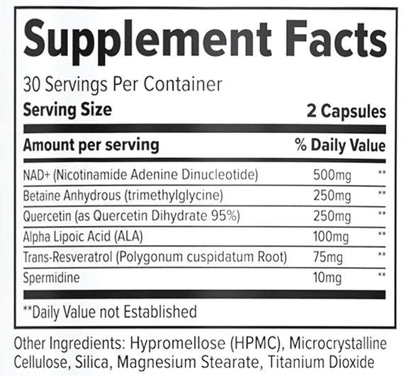 Finaflex NAD+ Cellular Energy 60 Capsules