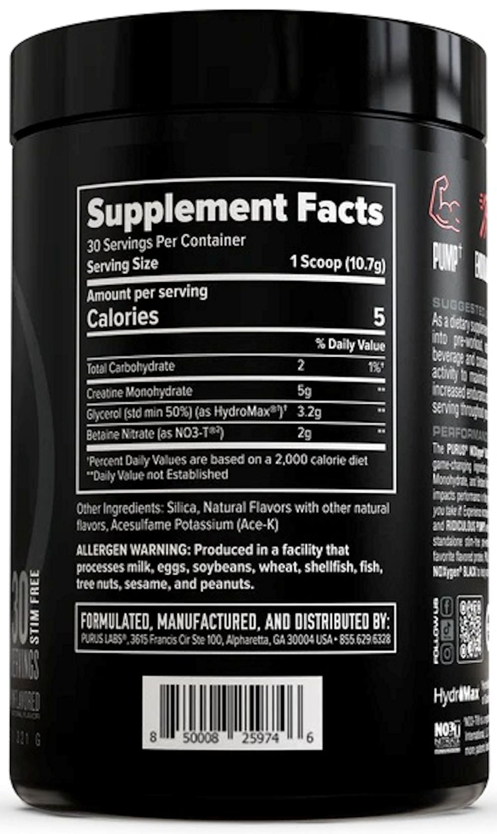 Purus Labs NOXygen Black| Bodyandfitness.com