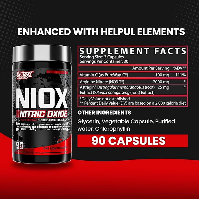 Nutrex NioX Nitric Oxide 90 Caps