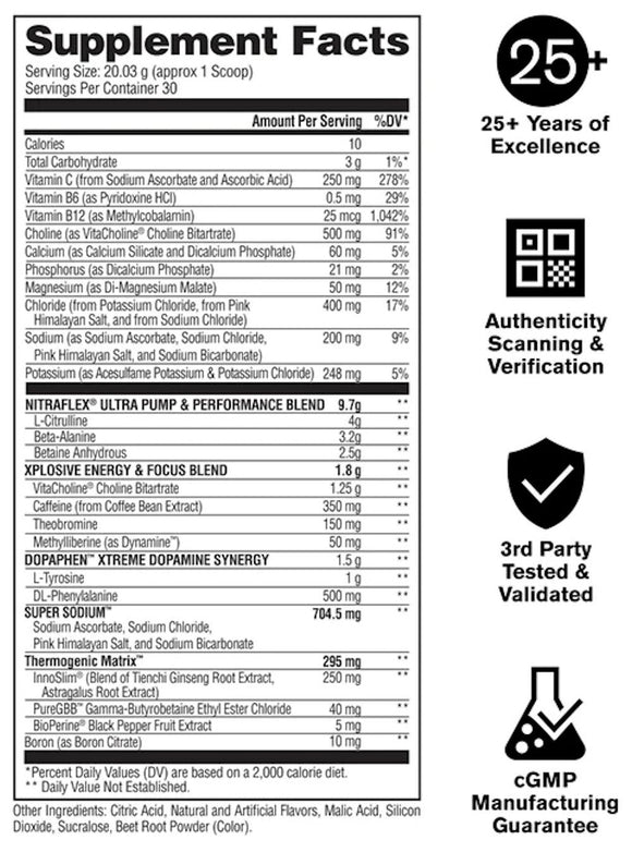 Gat Sport Nitraflex Burn New Enhanced Formula 30 serving