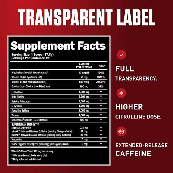 Alpha Lion SUPERHUMAN Original Pre-Workout