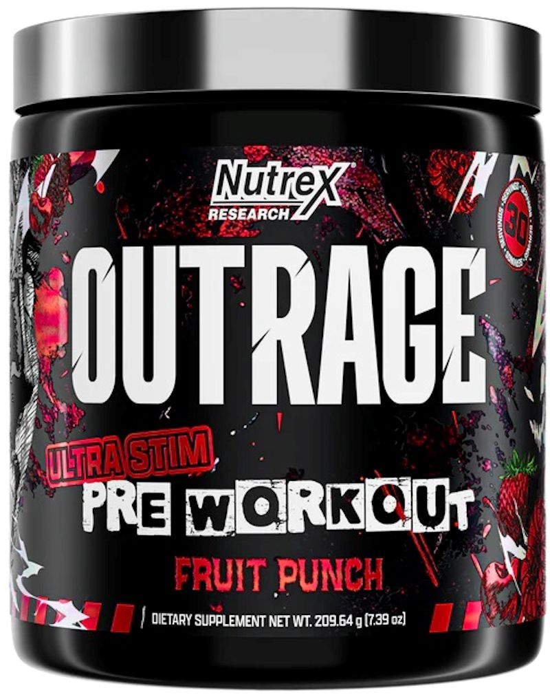 Nutrex OUTRAGE | Ultra Stim Pre-Workout P