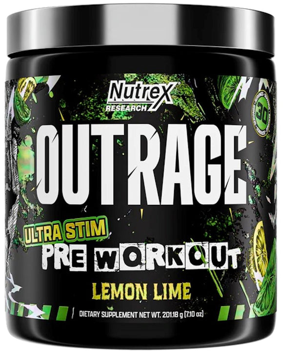 Nutrex OUTRAGE | Ultra Stim Pre-Workout|Pre workout|Bodyandfitness.com