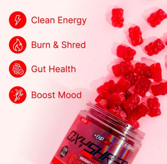 EHPLabs OxyShred Gummies Fat Burner 120 Ct