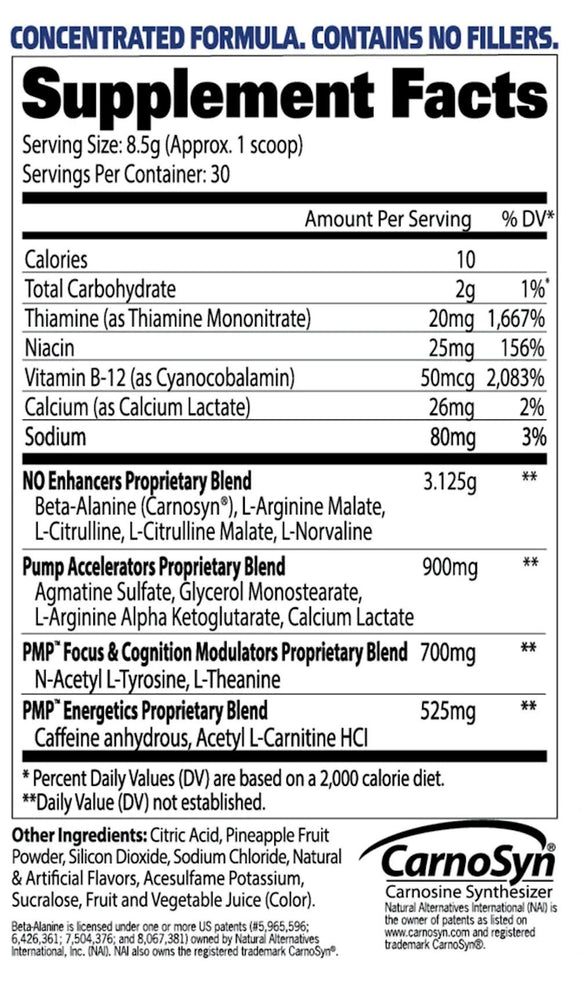 GAT Sport PMP, Peak Muscle Performance